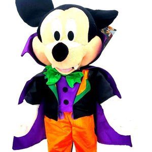 Disney Mickey Mouse Halloween Porch Greeter Dressed as Count Dracula